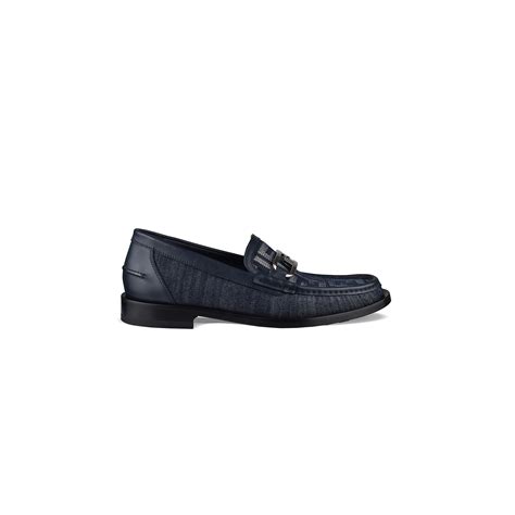 fendi silver loafers|Fendi denim loafers.